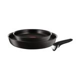 Tefal L65492 Ingenio Titanyum Performance 3 Parça 2100111219 Tava Seti Siyah 22 cm Ergonomik Sap ile Kolay Temizlik