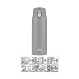 Tefal Light Mug 400 ml Ultra Hafif Gri Termos