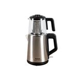 Tefal Magic Tea XL Çay Makinesi, Cam Demlik, 1,2 L, Paslanmaz Çelik Gövde, Gümüş