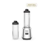 Tefal Mix & Move 2 Taşınabilir Mataralı 300 Watt Smoothie Blender 0,6 Lt - Gümüş