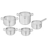 Tefal Nordica H852sa55 Kapaklı Çelik Tencere Seti, 10 Parça, Tencere: 18/20/24 Cm, Tencere Yüksekliği 22Cm, Yuvarlak 16Cm
