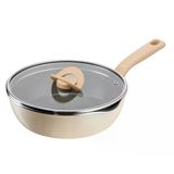 Tefal One Pick Pot G1678704 Derin Tava, 24 Cm, 3 Kişilik, İndüksiyonlu, Çok Yönlü, Kapaklı, Dayanıklı Yapışmaz Kaplama, Termo Sinyal Teknolojisi, Vanilya