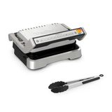 Tefal Optigrill 2'Si 1 Arada Temaslı Izgara, Katlanabilir, Masa Izgarası, 9 Program, Pişirme Seviyesi Göstergesi, Izgara Maşası, Çıkarılabilir Plakalar, Elektrikli Izgara, Gc773d10