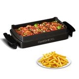 Tefal Optigrill+ Xl Fırın Tepsisi, Tüm Optigrill+ Xl Modellerine Uygun, 2 Litre Kapasiteli, Yapışmaz Kaplamalı Döküm Alüminyum Kalıp, 4'Ten 6'Ya Kadar Porsiyonlar, Siyah, Xa7278