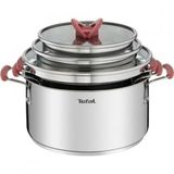 Tefal Optispace 6 Parça Çelik Tencere Seti