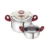 Tefal P44420 1510001426 Clipso+ Precision 6 L / 4,5 L Gümüş Düdüklü Tencere Seti
