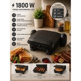 Tefal Pfoa Içermeyen Kaplama, 4 Dilim Tost Kapasiteli, Ayarlanabilir Termostat, 1800 W, Tost Makinesi, Toast Expert