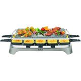 Tefal Pierrade Raclette, 1350 Watt, Taş Izgara Plakası + 10 Yapışmaz Kaplamalı Tava, Kazıyıcı Dahil, Çıkarılabilir Kablo, Gri, Pr457b