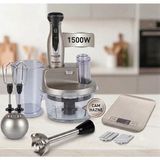 Tefal Powelix Activflow Expert 1500 W Cam Hazneli Gümüş Blender ve Hassas Mutfak Tartısı Seti