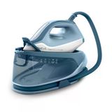 Tefal Power Pro Compact 200 Buharlı Ütü İstasyonu, 2400 W, Hafif Ve Kompakt, 120 G/Dk Değişken Buhar, 360 G/Dk Şok Buhar, 1,7 L Su Deposu, Seramik Taban, Kireç Önleyici, Mavi/Beyaz, Sv6210e0