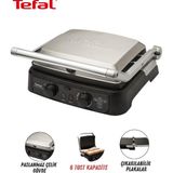 Tefal Premium XL Döküm Izgara ve Tost Makinesi 2000W Paslanmaz Çelik Gövde ile Modern Tasarım +Mutfak Tartısı - Gri