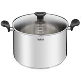 Tefal Primer Tencere 28 Cm + Kapak, 10 Yıl Garanti, Yüksek Kalite Paslanmaz Çelik, İndüksiyon, Güveç, Pişirme, Tarifler E3086404