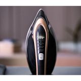 Tefal Pro Express 9 Bar Yüksek Basınç Vision LED Işıklı Buhar Kazanlı Ütü, Akıllı Buhar Teknolojisi, Onerous Lambader Hediye - Siyah