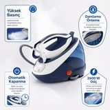 Tefal Pro Express Buhar Kazanlı Ütü Mavi | Protect Kireç Sistemi, 7,6 Bar, 2600 W, 560 G Şok Buhar, Durilium Taban, 1,8 L