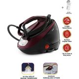 Tefal Pro Express Protect 7.5 Bar Yüksek Basınçlı Siyah Mor Buhar Kazanlı Ütü - Kireç Avcısı, Damlama Emniyeti, Durilium Taban ve Sessiz Teknoloji - Siyah - Beyaz