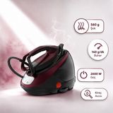 Tefal Pro Express Protect Buhar Kazanlı Ütü | 7,5 Bar, 2600 W, 560 G Şok Buhar, Çıkarılabilir Kireç Avcısı, 1,8 L, Bordo-Siyah - Bordo - Siyah