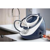 Tefal Pro Express Ultra Güçlü Buhar Teknolojili Premium Buhar Kazanlı Ütü, Hassas Kumaşlara Uygun Taban - Beyaz - Mavi