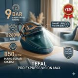 Tefal Pro Express Vision Max Buhar Kazanlı Ütü Maksimum Güç 3260 W Maks. Buhar Çıktısı 850 9bar - Yeşil