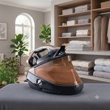 Tefal Pro Express Vision Siyah-Altın Kazanlı Ütü | Gözden Kaçan Kırışıklık Kalmaz, 9 Bar, 3000 W, 180 G/dk Buhar, Otomatik Temizlik - Siyah - Altın
