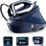 Tefal Pro Express Vision Smart LED Işıklı 8.1 Bar 3000W Buhar Kazanlı Ütü - Kireç Avcısı, Ultra Sessiz, Otomatik Isı Ayarı - Mavi - Beyaz