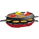 Tefal RE5962 Raclette, Izgara ve Krep Makinesi – "8 Kişilik Lezzet & Eğlence Şöleni" - Kırmızı - Siyah