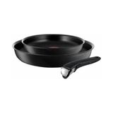 Tefal Titanium Ingenio Expertise Tanışma Seti 3 Parça - Siyah - 22 cm