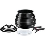 Tefal Titanyum 12 Parça Tava Seti - Yapışmaz, Indüksiyon Uyumlu, Premium Pişirme - Siyah