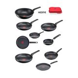 Tefal Titanyum 1X Simplecook 10 Parça Siyah Difüzyon Tabanlı Tava Seti