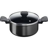 Tefal Titanyum 1x Simplyclean Difüzyon Tabanlı Derin Tencere - 24 cm - Siyah