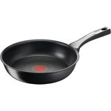Tefal Titanyum 24 cm Düz Tava Indüksiyon Tabanlı Siyah Yapışmaz Kaplama ile Dayanıklı