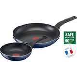 Tefal Titanyum 3'li Tava Seti - 28 Cm, Yapışmaz, Premium Pişirme - Siyah