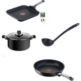 Tefal Titanyum 6x Excellence Indüksiyon Tabanlı Set 5 Parça - Siyah