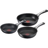 Tefal Titanyum 6x Unlimitedone Düz Tava Seti 20/24/28 cm Siyah 3 Parça Dayanıklı Kaplama