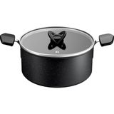 Tefal Titanyum Kaplama 24 cm Derin Tencere - Yapışmaz Taban, Premium Pişirme - Siyah