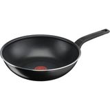 Tefal Titanyum Kaplama 28 cm Wok Tava - Yapışmaz Taban, Premium Pişirme, Indüksiyon Uyumlu - Siyah
