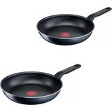 Tefal Titanyum Xl Force Siyah 20-28 cm 2 Parça Tava Seti