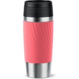 Tefal Travel Mug Easy Twist 0,36 Litre Termos Kırmızı Ergonomik Kullanım ve Sızdırmaz Kapak ile Pratik Seyahat - 0,36 lt - Pembe