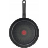 Tefal Ultimate 3X Titanyum Kaplamalı Düz Tava 24 cm İndüksiyon Tabanlı Siyah Renkli