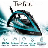 Tefal Ultimate Pure Buharlı Ütü 3200W 250 gr Şok Buharlı Kireç Toplayıcılı - Siyah - Bakır