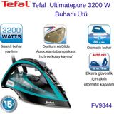 Tefal Ultimate Pure Kırışıklık Giderici 3200 Watt Kireç Avcısı Buharlı Ütü + Dijital Mutfak Tartısı Hediye