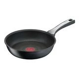 Tefal Unlimited Kızartma Tavası 24 Cm, Çizilmeye Karşı Dayanıklı Titanyum Yapışmaz Kaplamalı İndüksiyon Tavası, İdeal Kızartma Sıcaklığında Termal Sinyal, Her Türlü Sobaya Uygun, Siyah, G25904