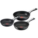 Tefal Unlimited On 3 Parçalı Tava Seti, Çizilmeye Karşı Dayanıklı Yapışmaz Kaplamalı 20 Cm, 24 Cm, 28 Cm İndüksiyon Tavaları, İdeal Kız