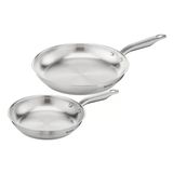 Tefal Virtuoso 2 Parçalı Tava Seti 24 + 28 Cm, İndüksiyon Tavaları, Yüksek Kaliteli Birinci Sınıf Paslanmaz Çelik, Contasız, Her Tür Ocak �