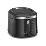 Tefal Vision Fritöz, 1,2Kg Kapasite, Ekstra Geniş Görüntüleme Penceresi, Hassas Sıcaklık Kontrolü, Katlanabilir Sap, Çıkarılabilir Parçalarla Kolay Temizlik, Siyah, Ff2528e0