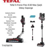 Tefal X-Force Flex 8.60 Max Şarjlı Dikey Süpürge + Xiaomi Baskül Hediye