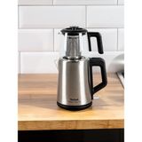 Tefal Xl Aile Boyu Kapasite Cam Çay Makinesi, 1.2 L Çaydanlık, 1.8l Su Isıtıcı - Paslanmaz Çelik, Sıcak Tutma - Otomatik Kapanma - Inox