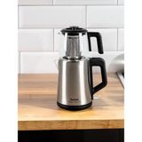Tefal Xl Aile Boyu Kapasite Cam Çay Makinesi, 1.2 L Çaydanlık, 1.8l Su Isıtıcı Paslanmaz Çelik, Sıcak Tutma, Otomatik Kapanma, Onerous Mutfak Tartısı - Siyah