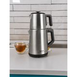Tefal Xl Aile Boyu Kapasite Paslanmaz Çelik Çay Makinesi, 1,2 L Çaydanlık ve 1,8 L Su Isıtıcı, Sıcak Tutma Fonksiyonu, Otomatik Kapanma, Onerous Marka Hediyeler - Metal