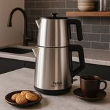 Tefal Xl Kapasite Inox Paslanmaz Çelik Gövdeli 1650 Watt Çay Makinesi + Mutfak Tartısı Hediyeli