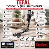 Tefal Zeminden Tavana Kadar Zahmetsiz ve Hızlı Temizlik Sunan X-Pert 3.60 Flex Kablosuz Dikey Şarjlı Süpürge Gri - ŞARJLI DİKEY SÜPÜRGE